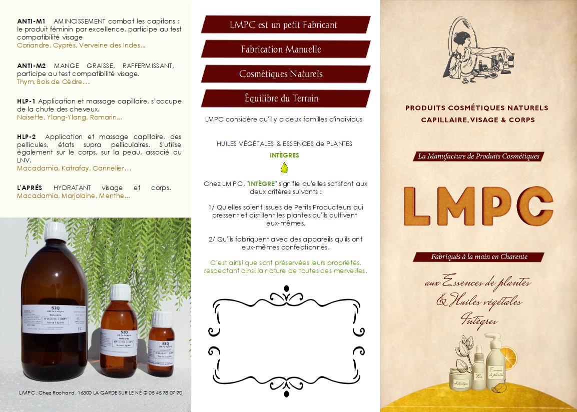 Lmpc flyer 3 volets recto vintage