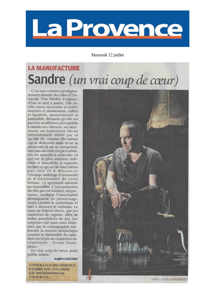 Revue de presse sandre 007