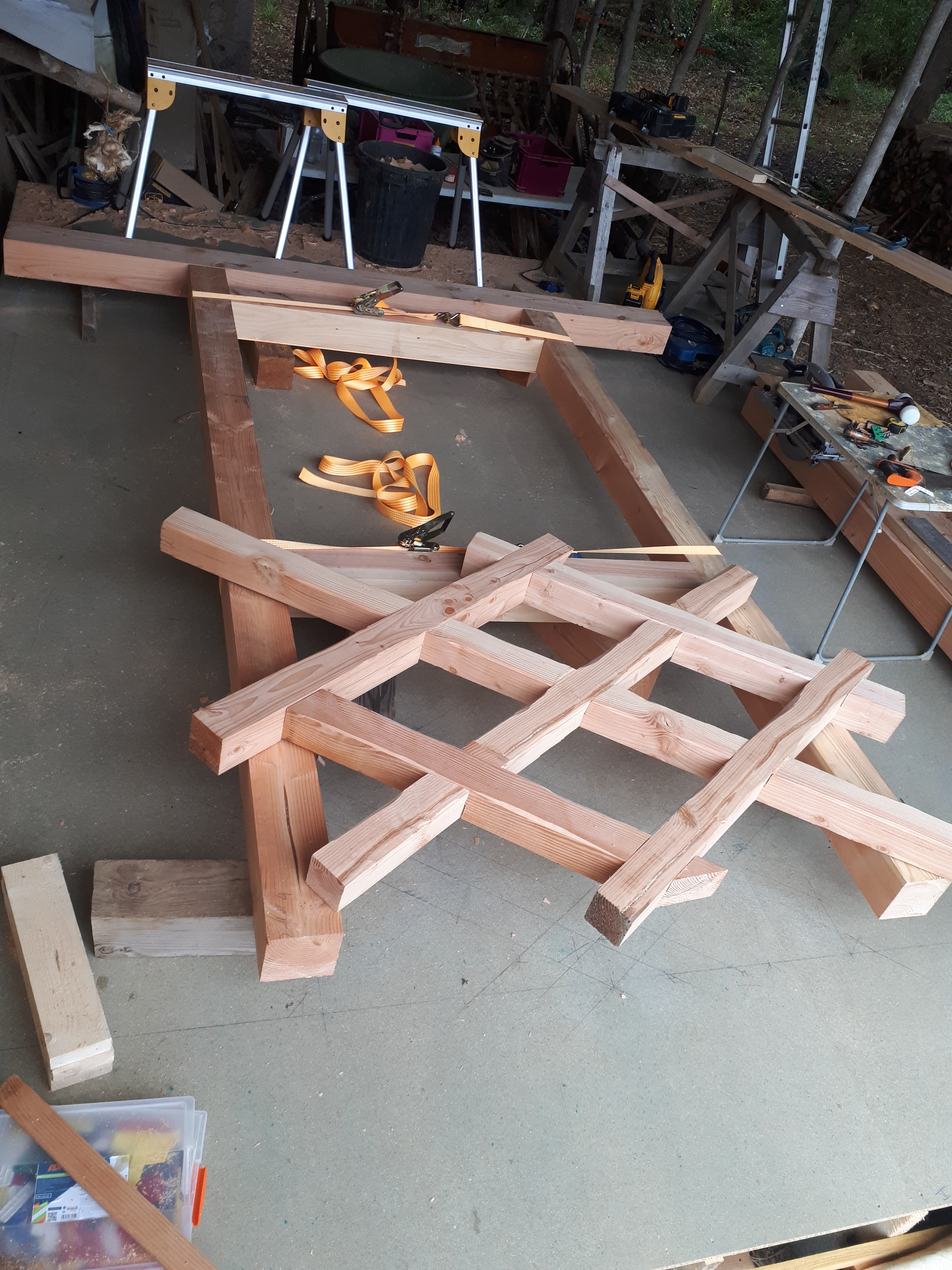 Demarrage du chantier en colombage