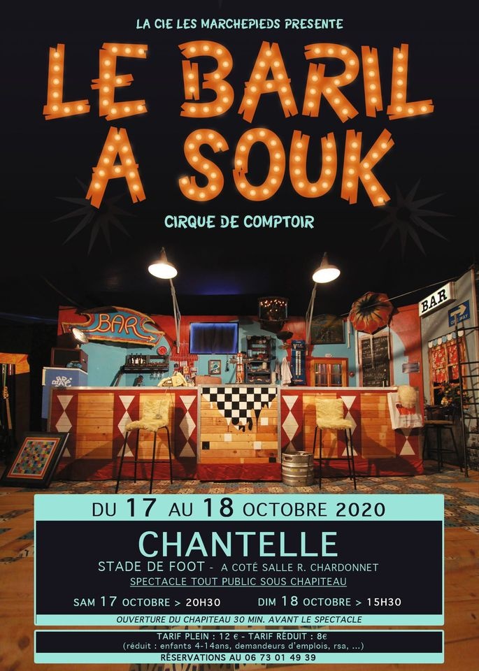 Théâtre-cirque sous chapiteau - avec la Cie des Marchepiers de Fourilles