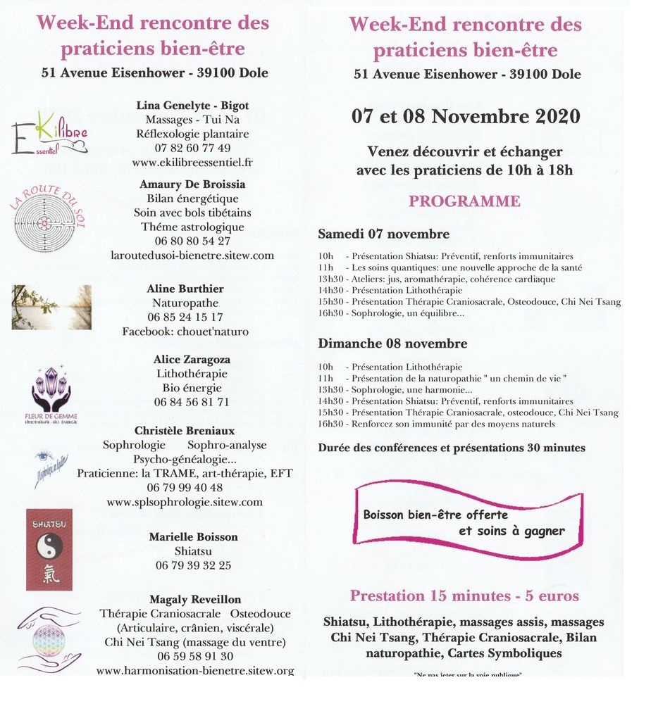 Infos dernières minutes : Annulation de la "Boisson bien-être offerte" en fonction du contexte sanitaire en vigueur. Nous aborderons différemment cette découverte lors de votre venue
