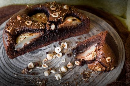 Gâteau au chocolat et aux poires