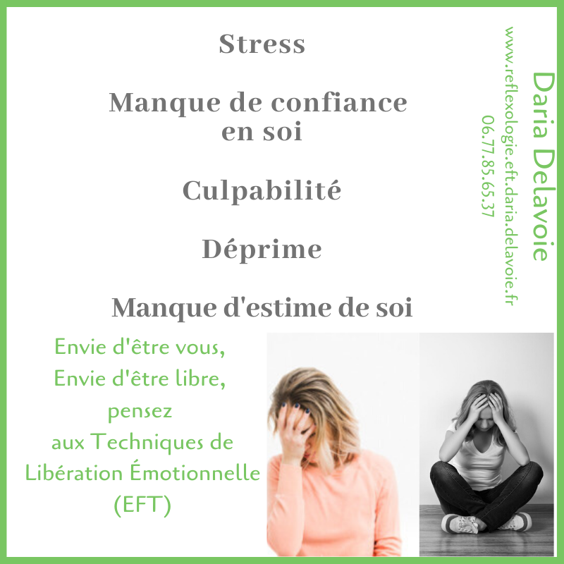 daria delavoie. techniques de liberation emotionnelle. ruy montceau. isere. france. ameliorer les symptomes par les méthodes naturelles. tapping. stress, culpabilité, manque de confiance en soi, estime de soi