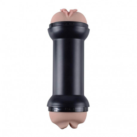 Un masturbateur avec deux trous sur des côtés différents, avec un vagin avec l'autre bouche. Le produit est placé dans un flacon dur noir. The Mouth and Pussy est fait d'un matériau délicat et le tunnel mesure environ 22 cm de long. L'insert peut être retiré pour nettoyer le produit. Avec un tel masturbateur, vous obtiendrez immédiatement deux sensations intéressantes de pénétration orale ou vaginale.
Utiliser uniquement avec un lubrifiant à base d'eau.
Nettoyer avant et après utilisation avec de l'eau savonneuse.