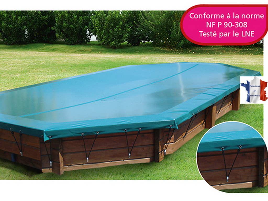 Mat015295b00 couverture d hivernage opaque piscine hors sol bois walu wood walter vert beige