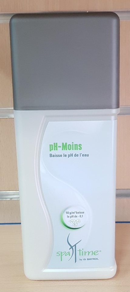 GAMME SPA TIME
Baisse du pH
Valeur idéale : Entre 7,0 - 7,6