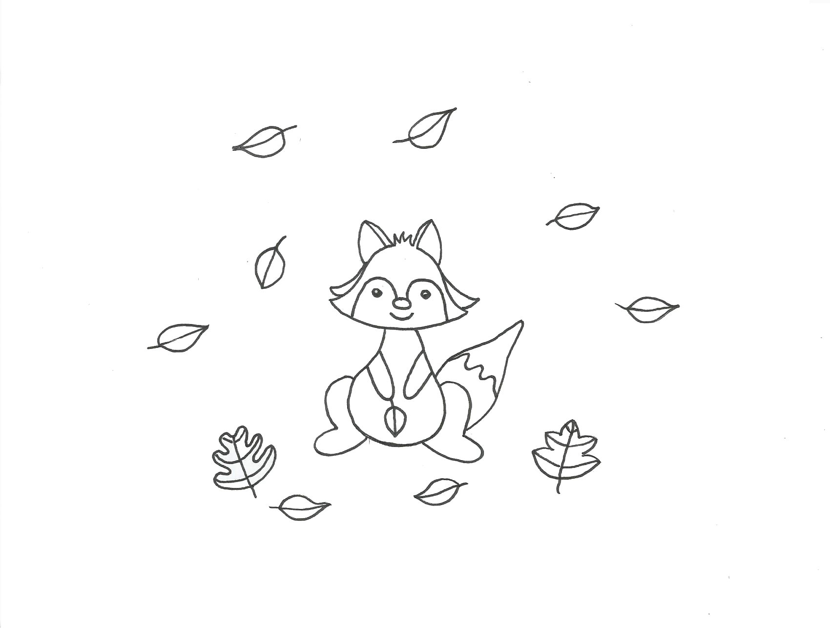 Automne le petit renard