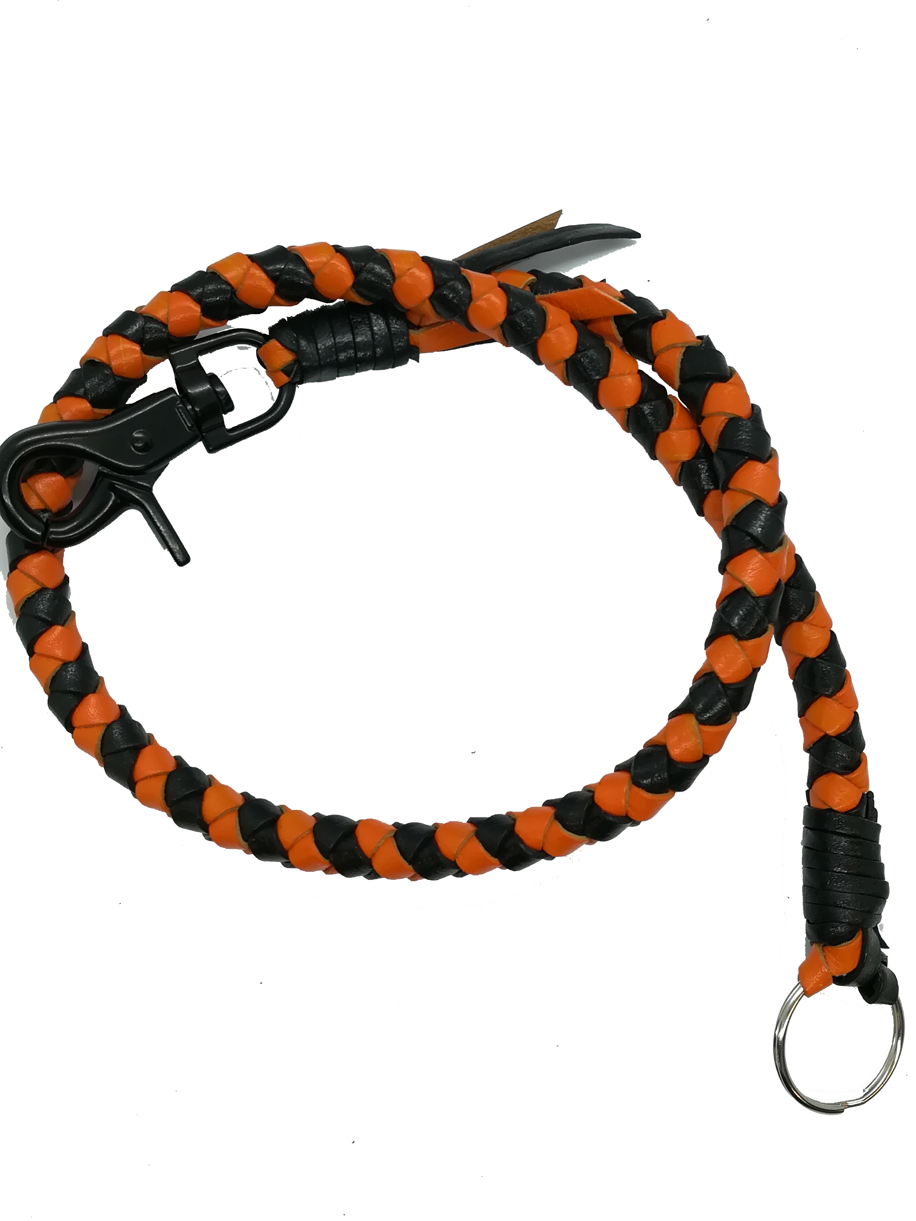 Tresse noire et orange