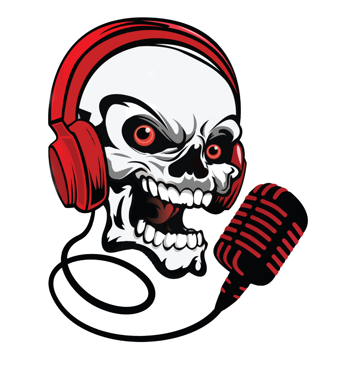 Stock-vector-head-skull-music-with-headphone-and-microphone-vector-illustration-774253213