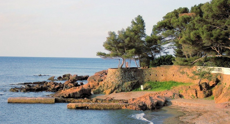 Boulouris plage soir