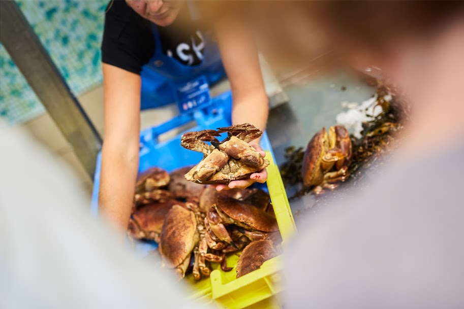 Marche fruits de mer