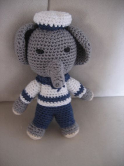 Crochet elephanteau