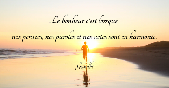 Citation bonheur, Citation Gandhi