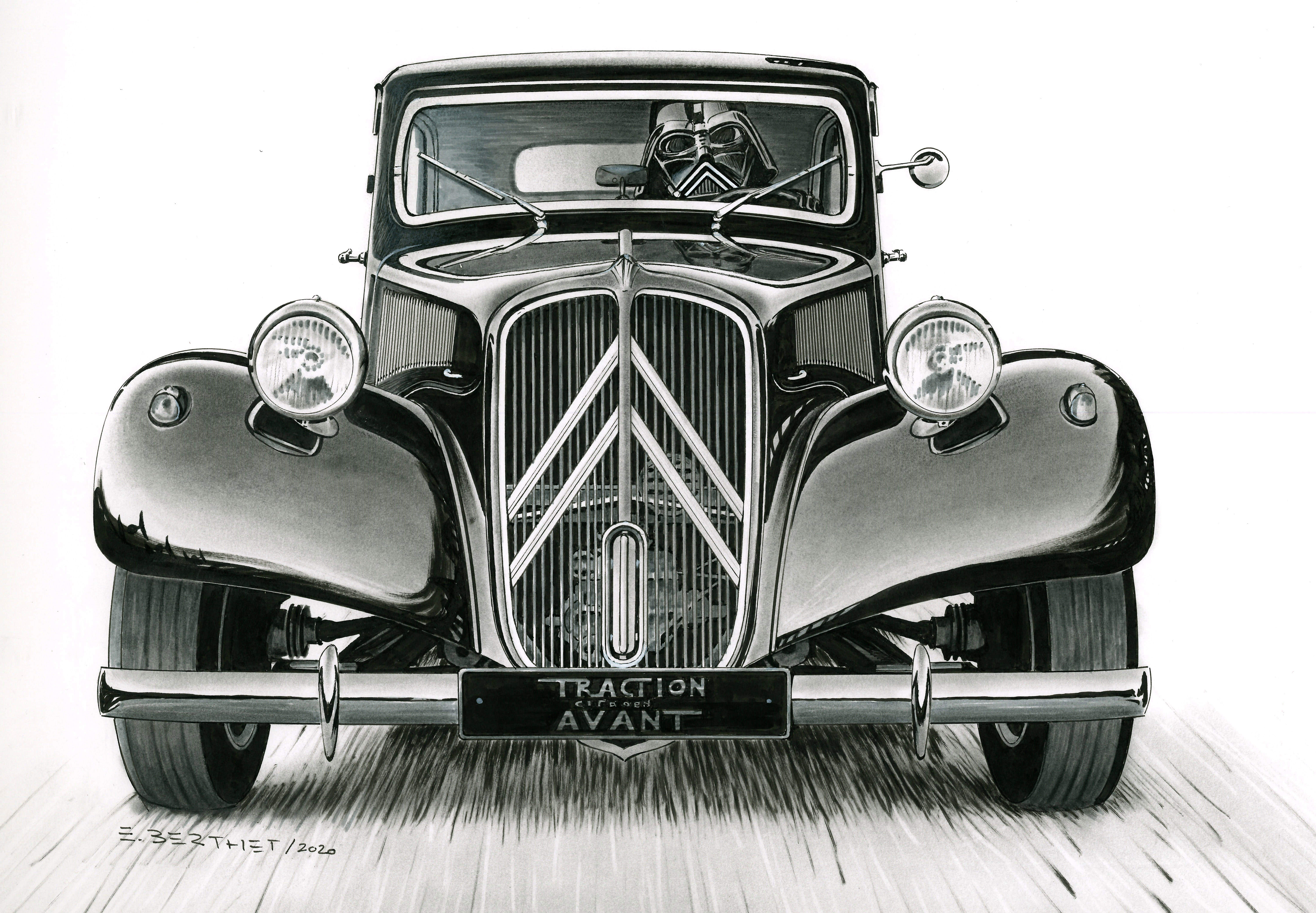 Traction avant et dark vador 