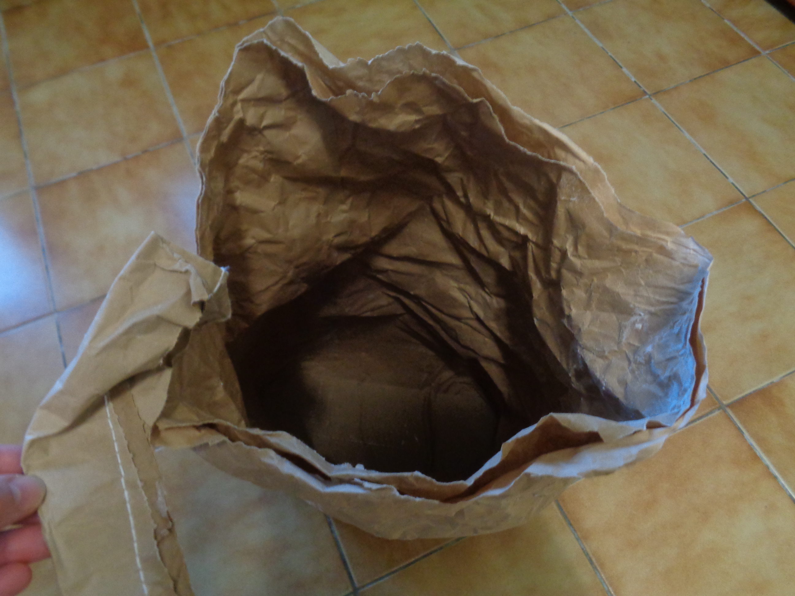 Premier sac de farine terminé!