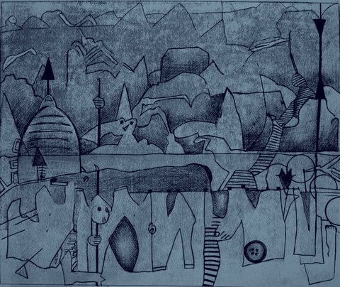 Dessin a la plume30x40