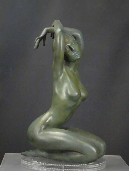Sculpture "Désirs" bronze patiné  de Marie-Paule Deville Chabrolle - Exclusivité Art & Bronze