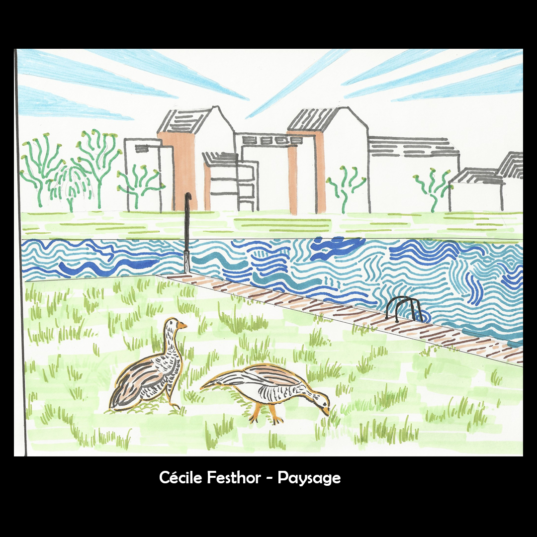 Paysage carnet de croquis