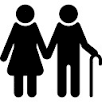 logo 2 personnes agées 