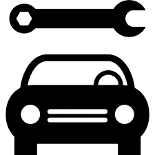 logo clef de réparation et voiture