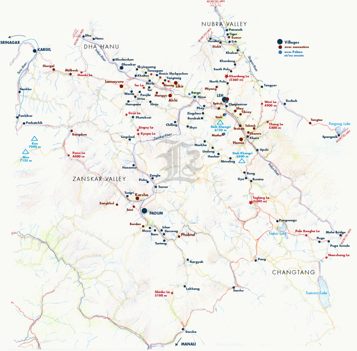 Carte ladakh lzi