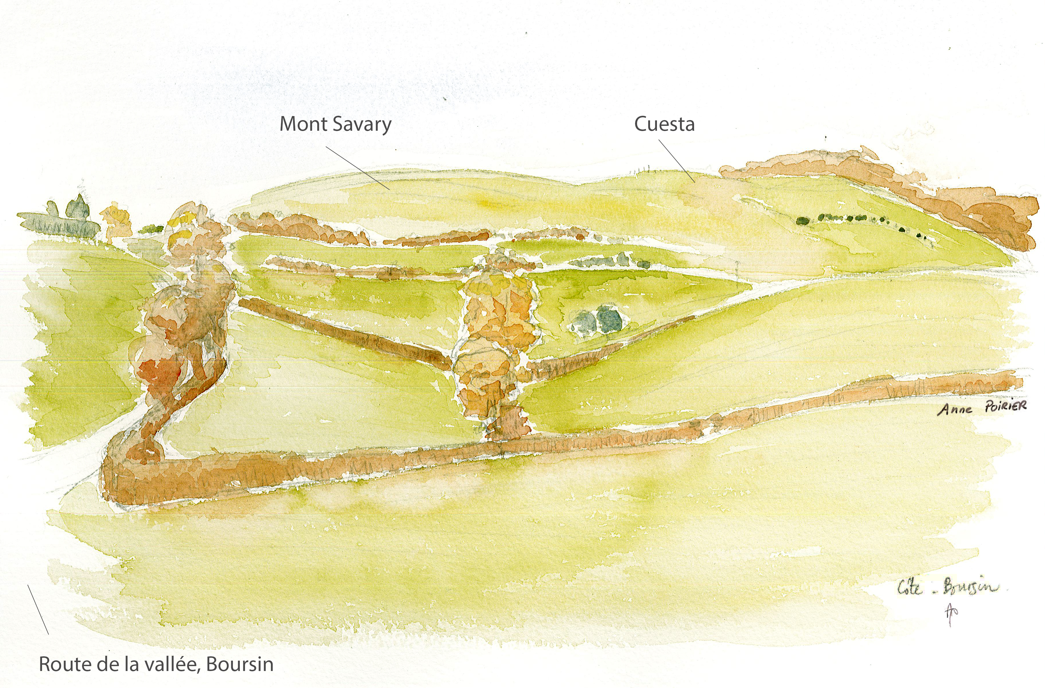 Aquarelle-cuesta-1-mont-savary-A-Poirier