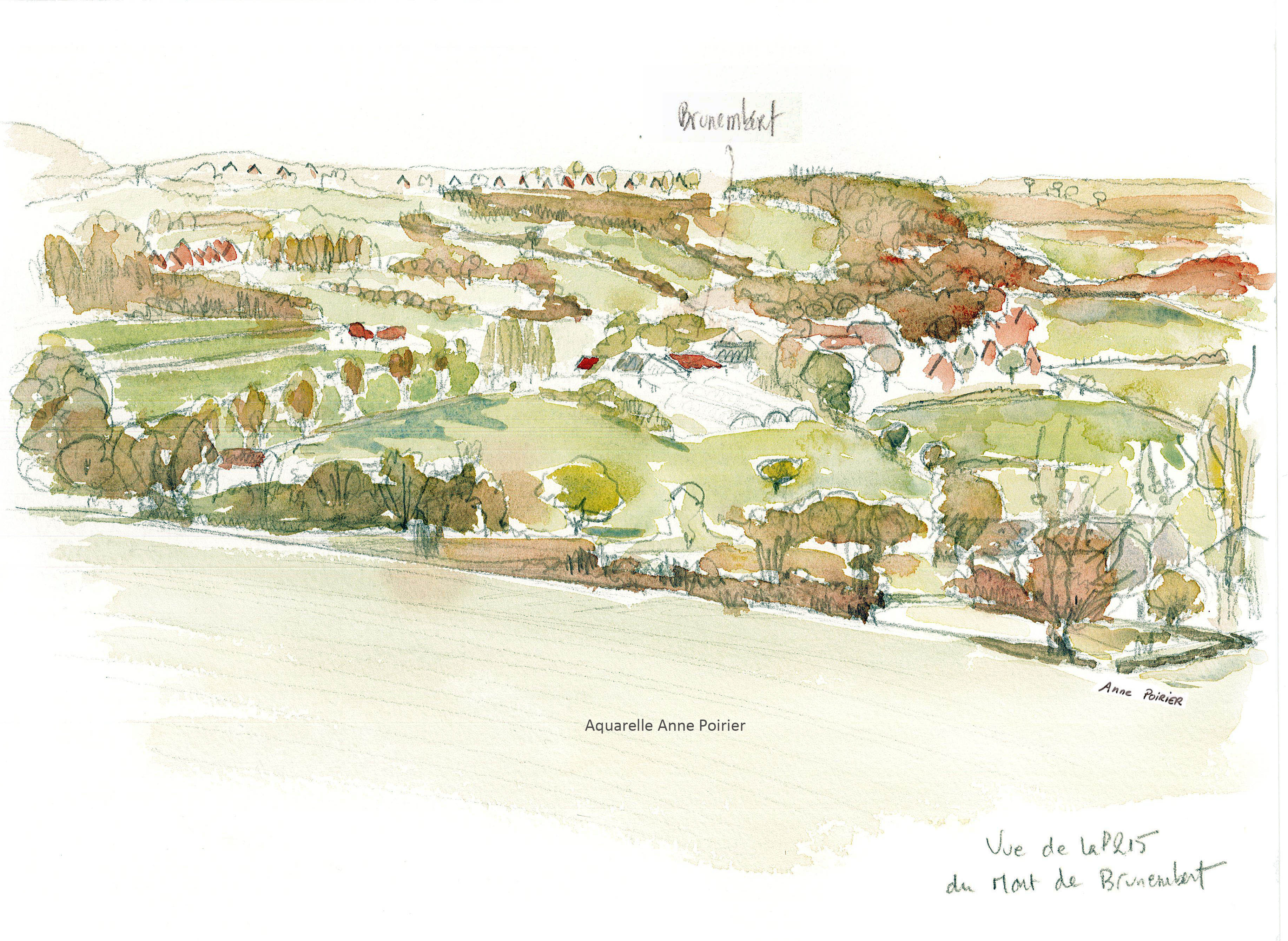 Aquarelle vue du mont de brunembert 2a poirier1