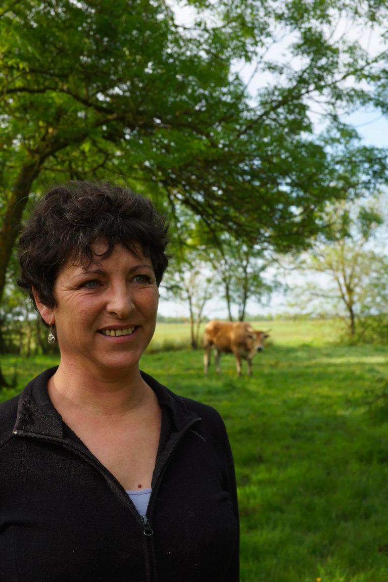 Sophie des Touches, la Ferme de Dixmerie, élevage bovin bio en Vendée