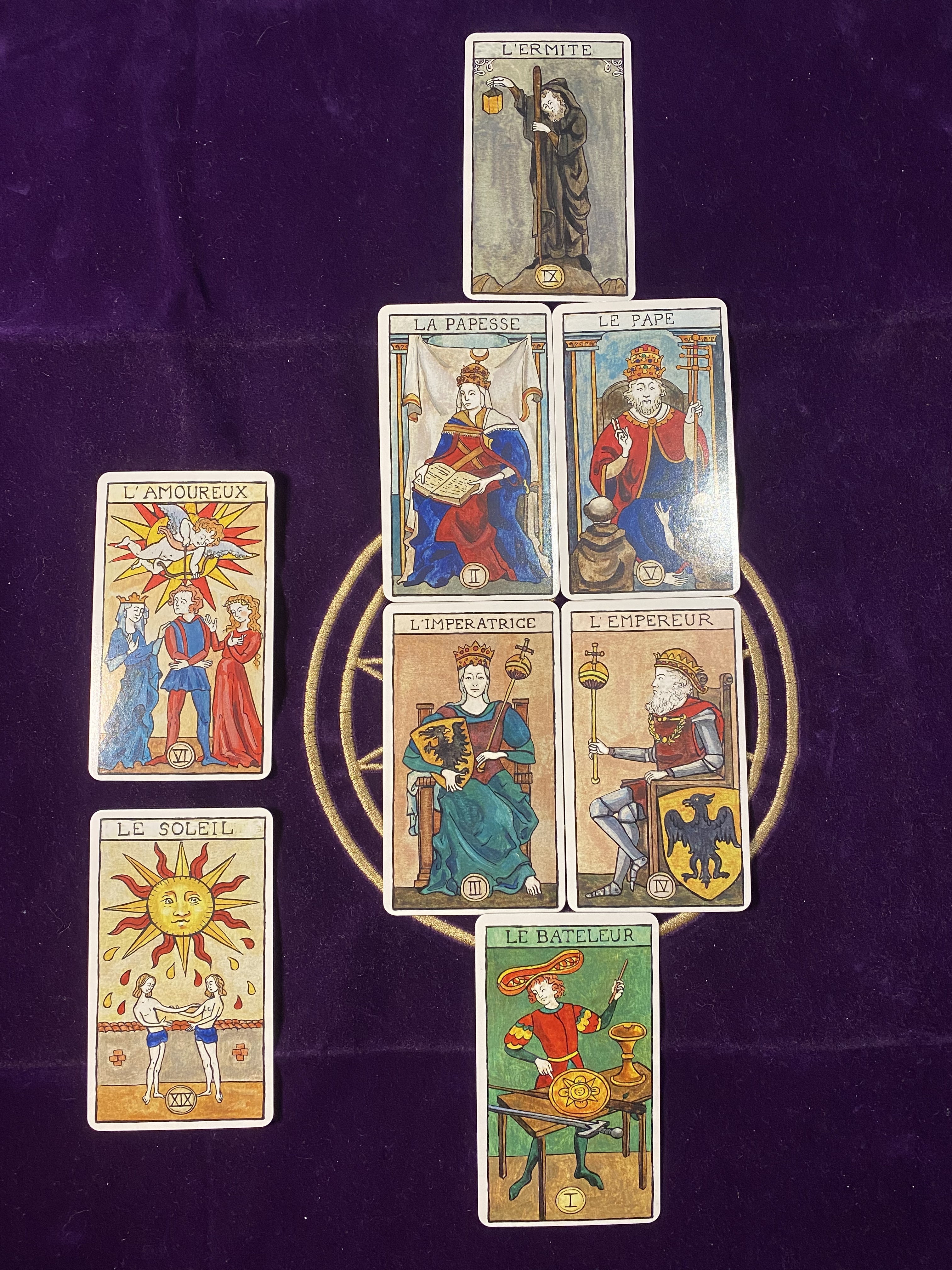 Les liens de parenté dans le Tarot de Marseille