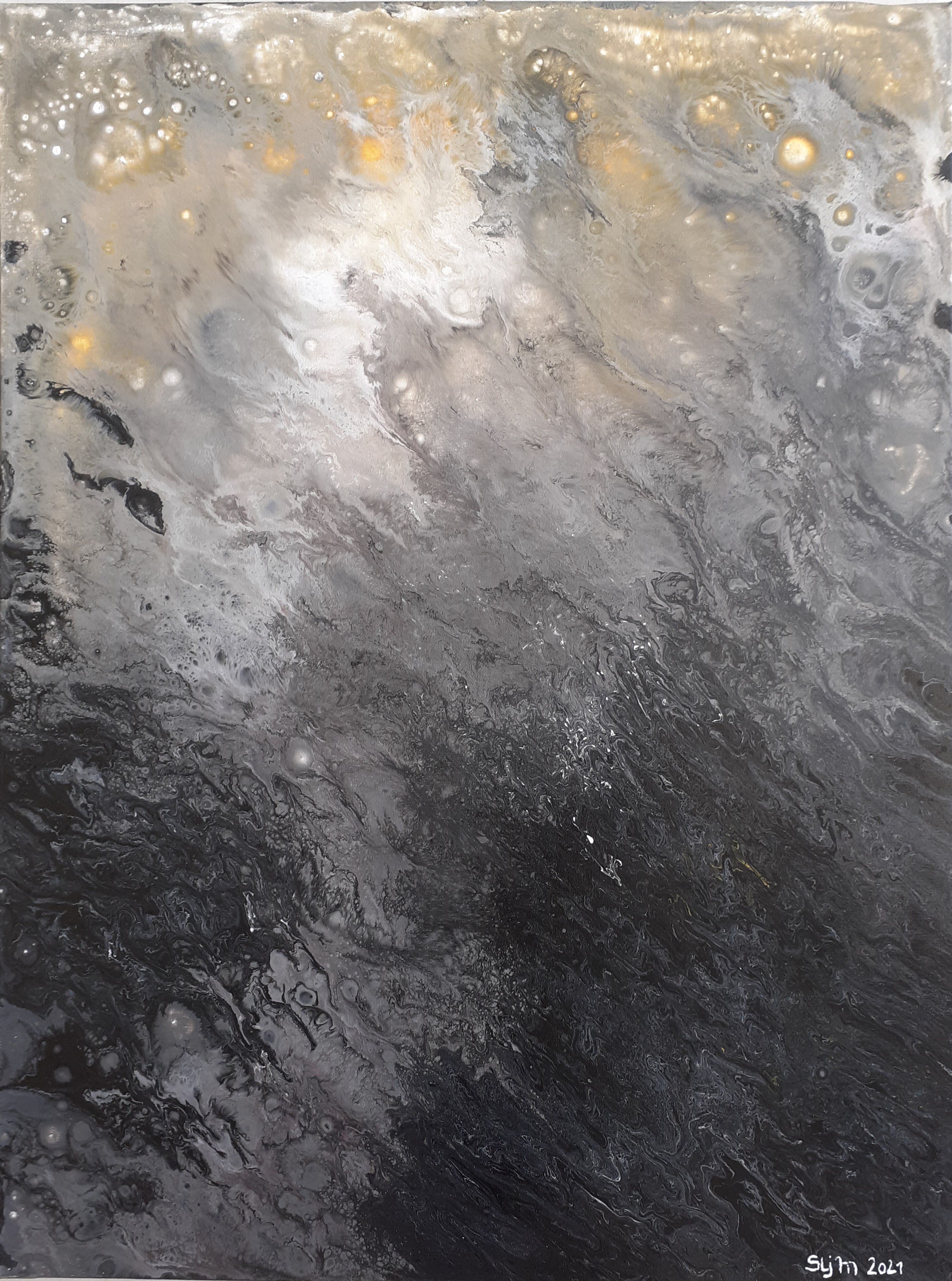 Dualité, 60 x 80, acrylique fluide sur toile
OFFERT :) Chez Sarah