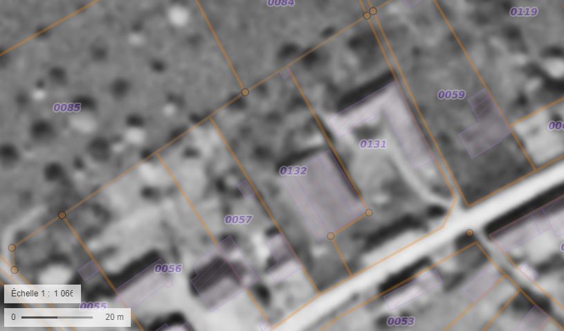 Photo aérienne de l'époque 1950-1965