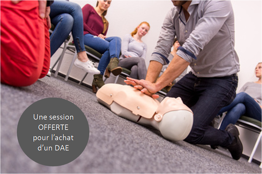 formation à l'utilisation du défibrillateur - compressions thoraciques