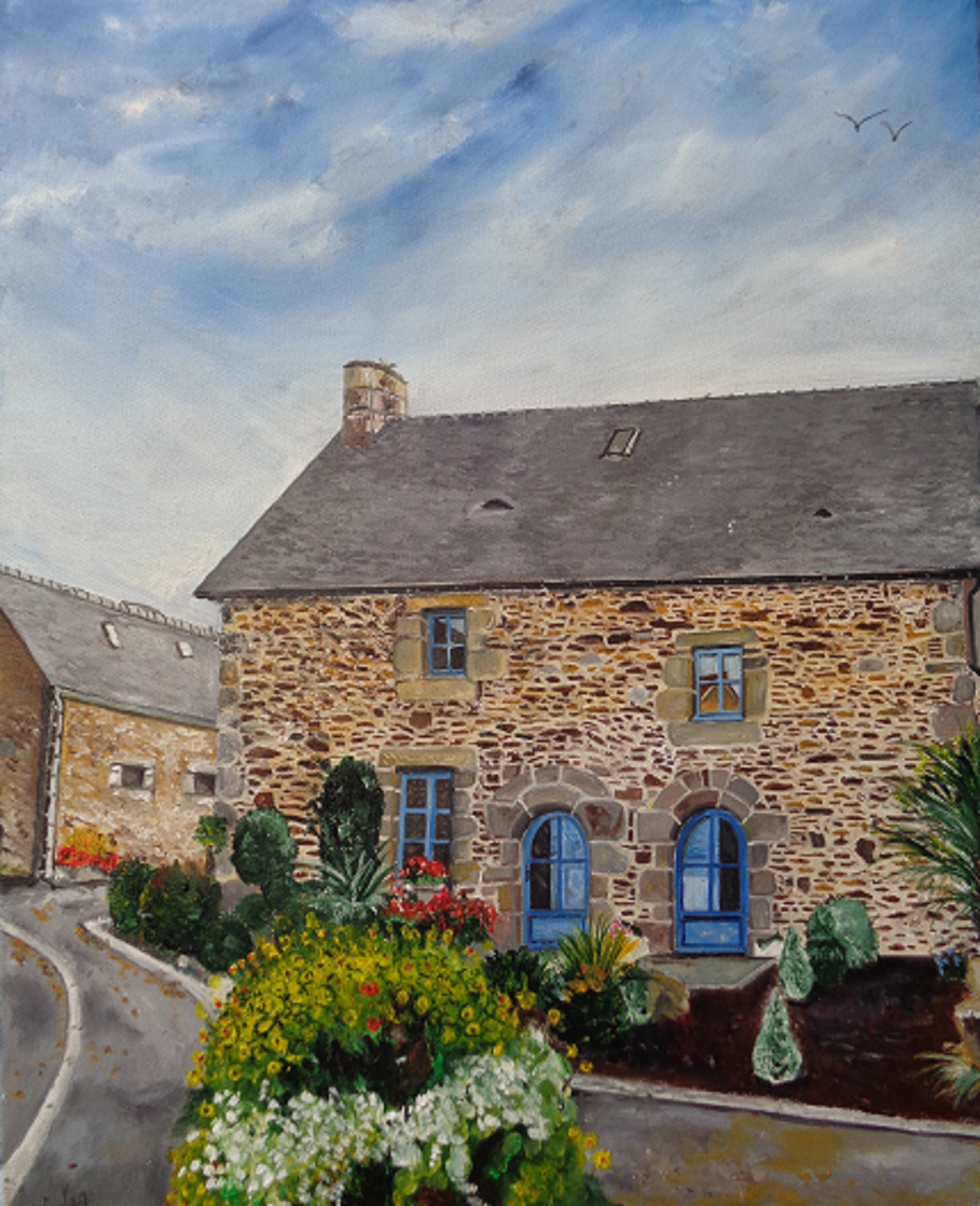 Maison-melleenne-Huile-sur-toile-50X60-360-