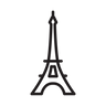 The eiffel tower icon 126427