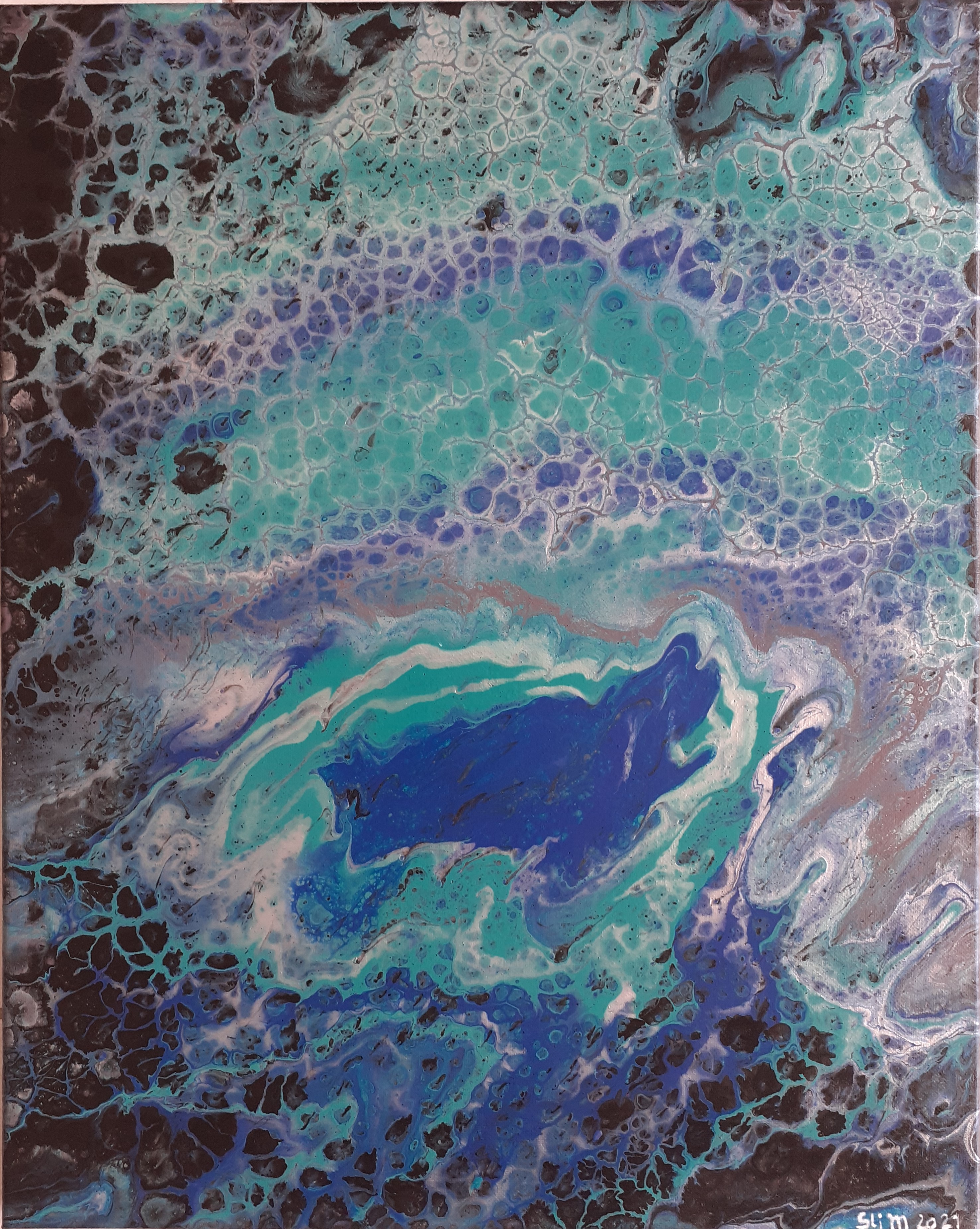 Froid glacial, 50 x 40, Acrylique fluide sur toile
Chez Sarah