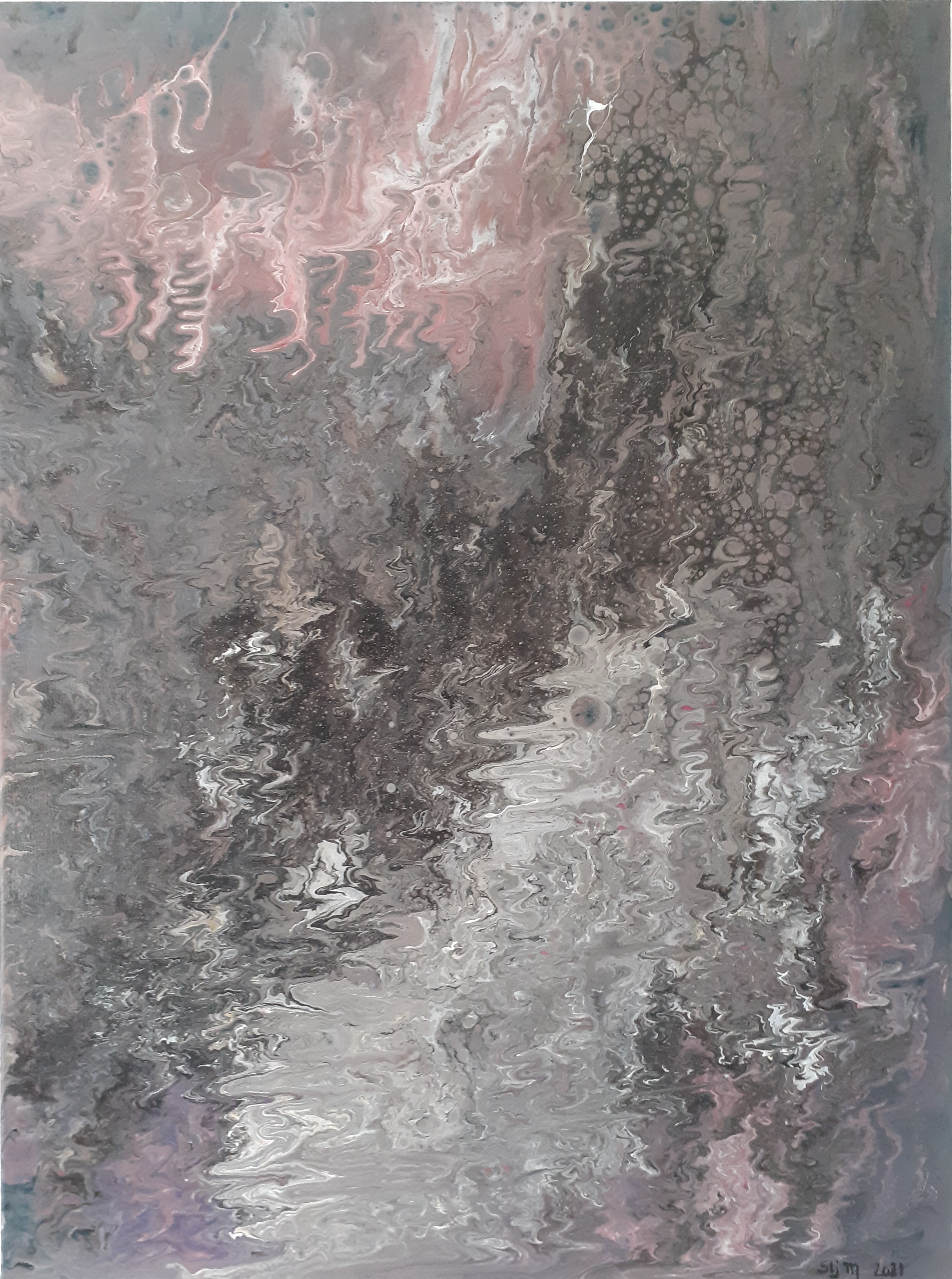 Rois, 80 x 60, acrylique fluide sur toile