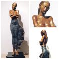 Bronze "Etre libre" de l'artiste Marie-Paule Deville-Chabrolle, réalisé par l'atelier d'art ART & BRONZE