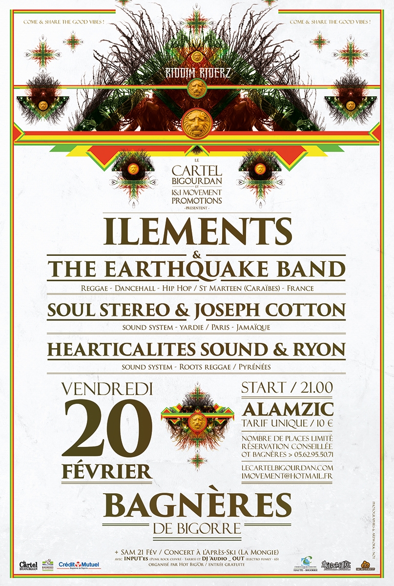 Affiche concert reggae 20 fev2015