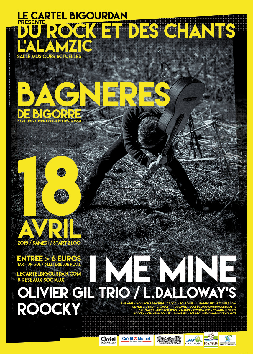 Affiche cartel du rock et des chants web