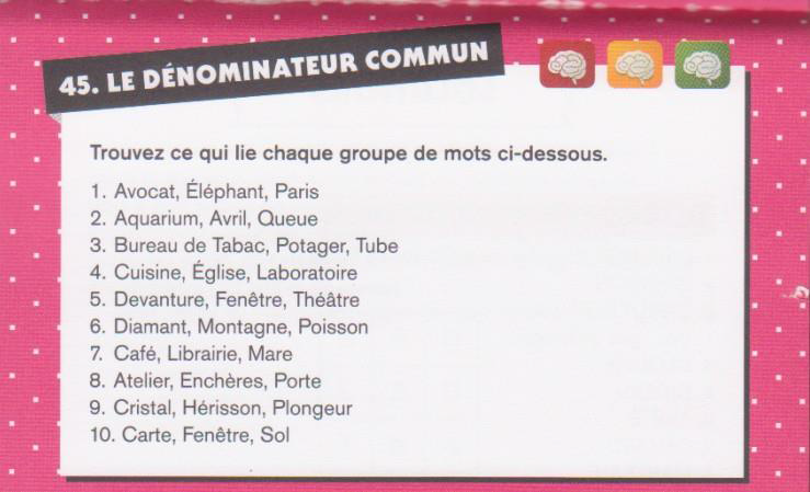 Denominateur