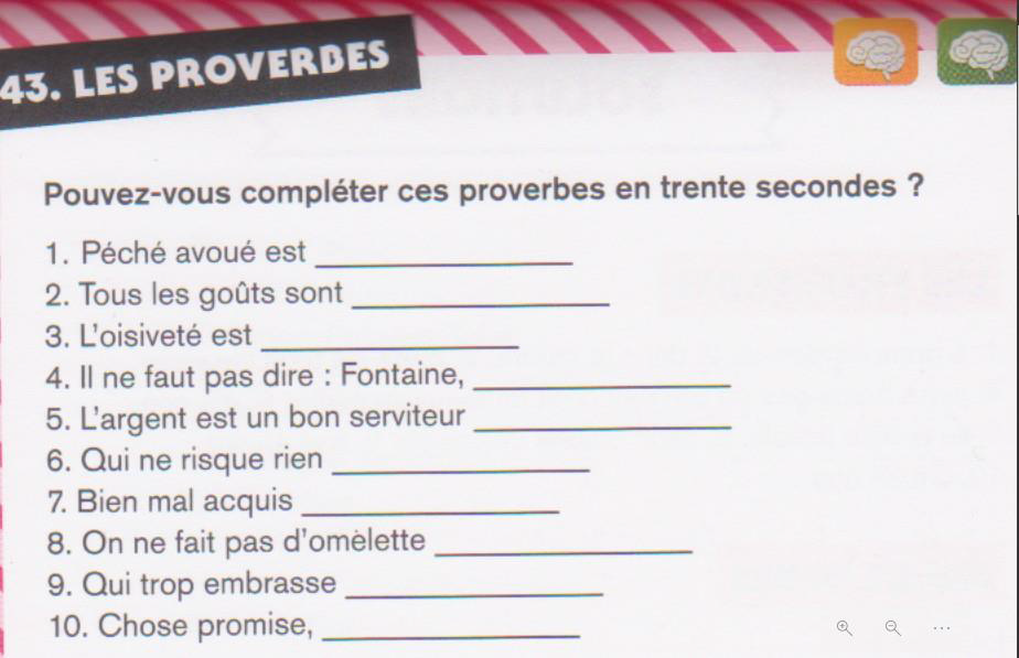 Proverbe