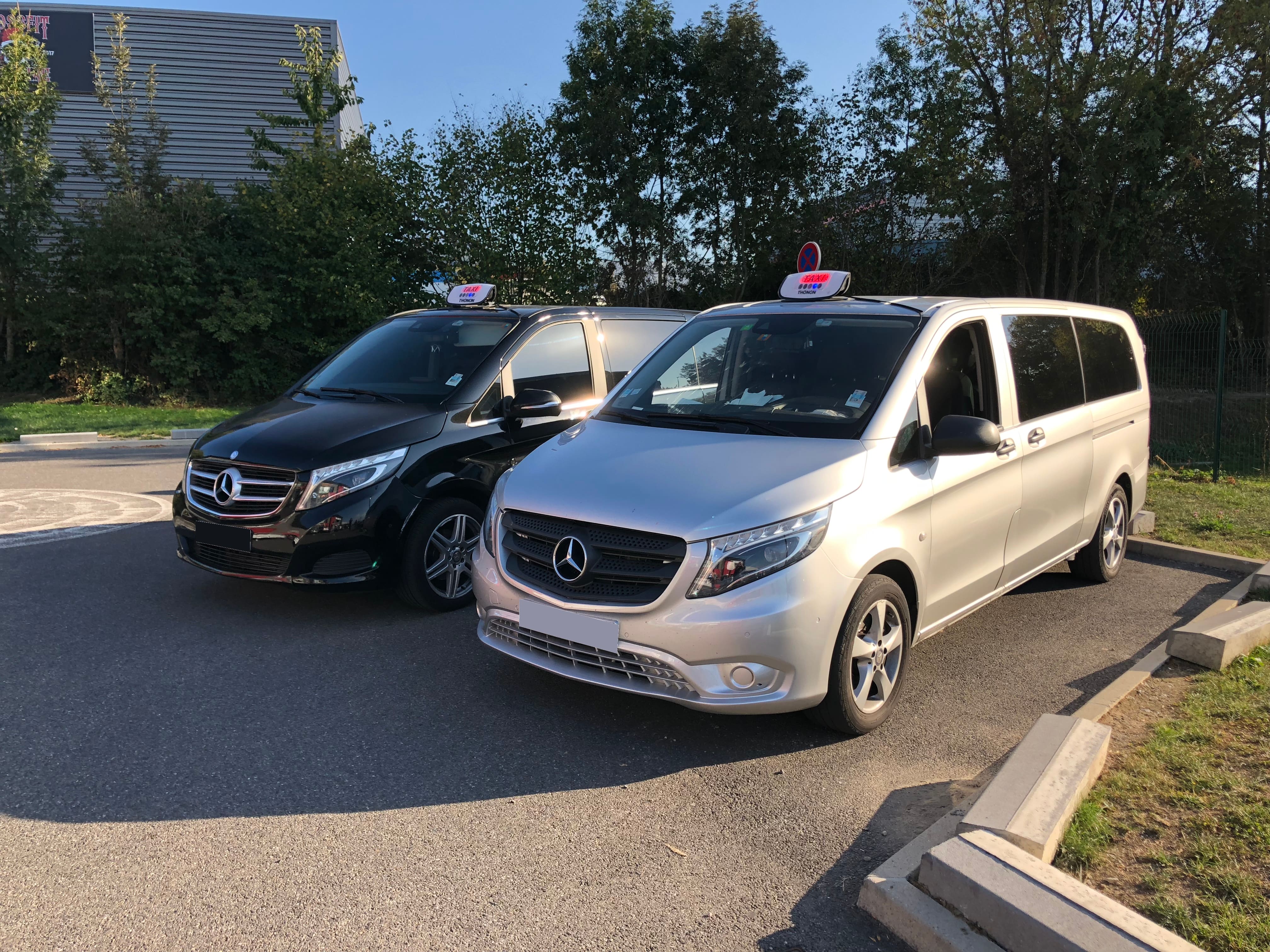 2 taxi avec lumineux torcy grande capacité