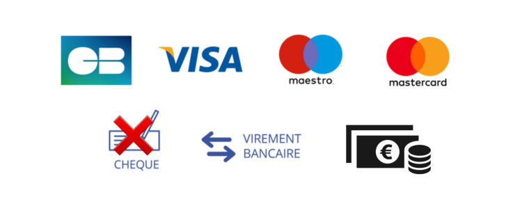 liste des moyens de paiement acceptés