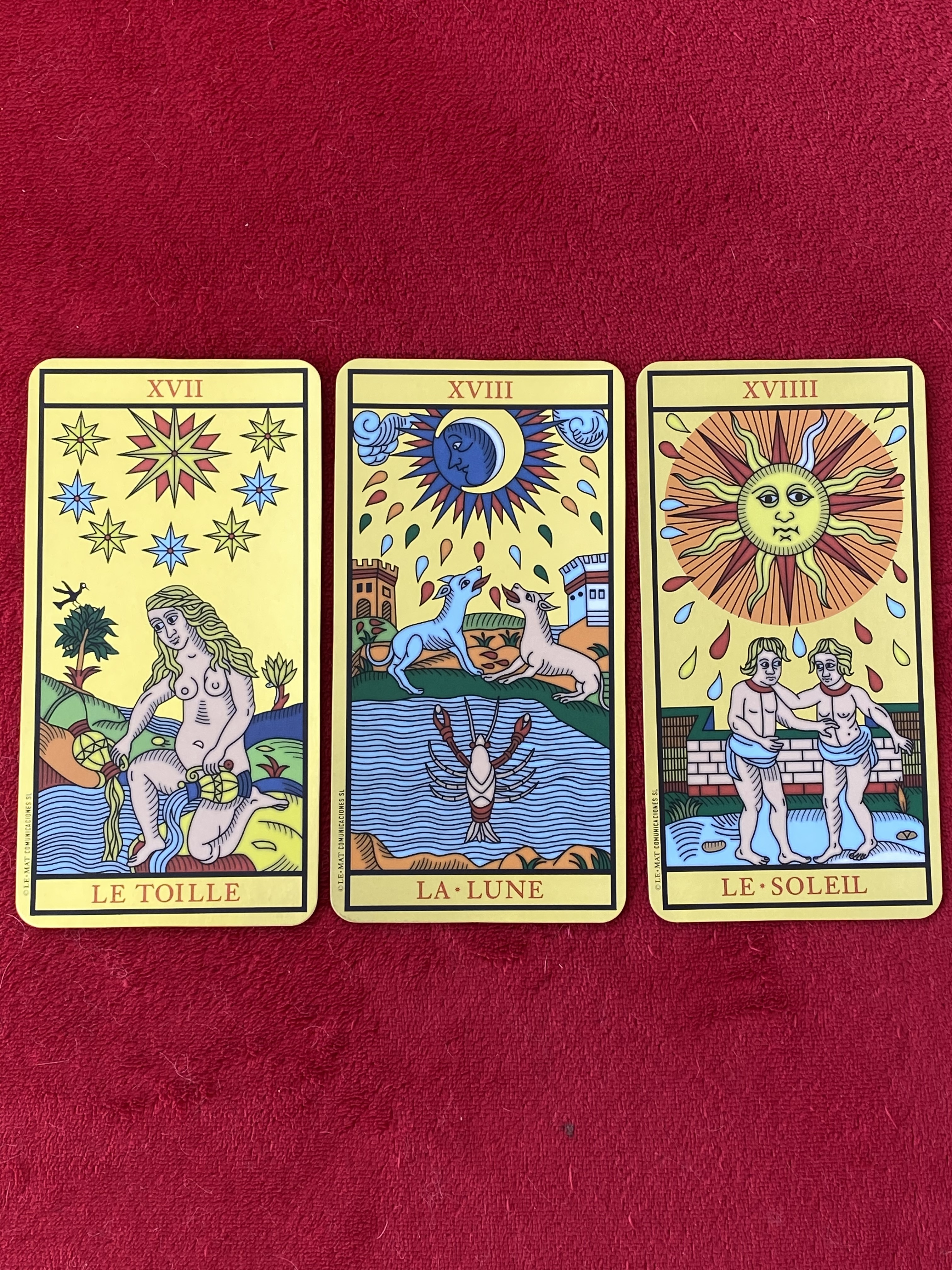 Tarot de Marseille - les luminaires