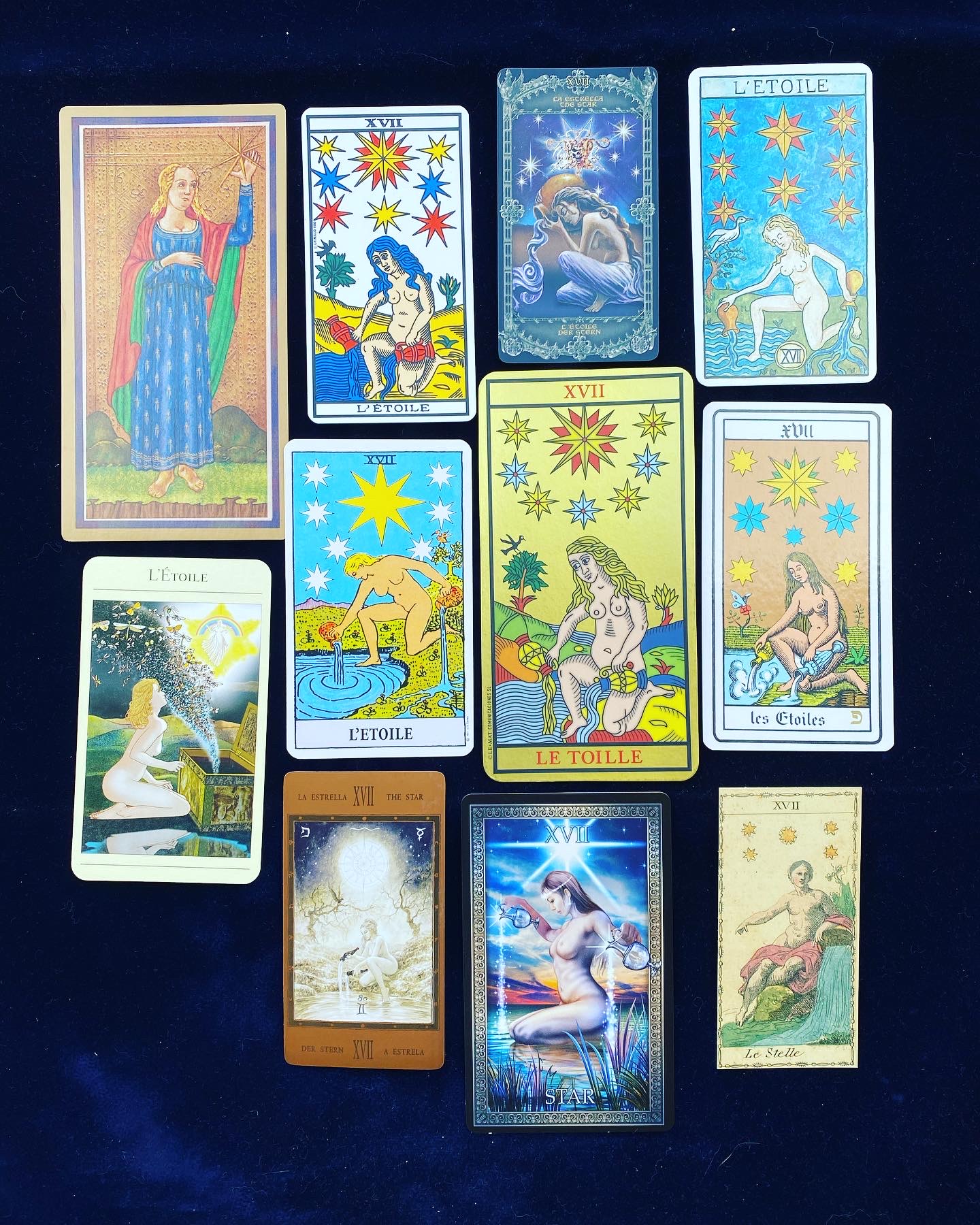 Tarot de Marseille - les luminaires : l'Etoile