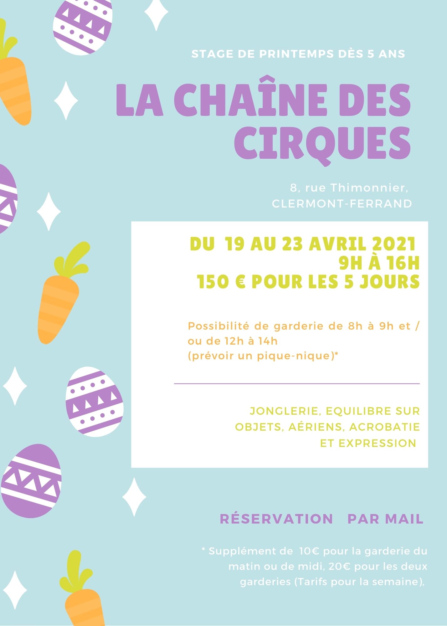 Stage de Printemps