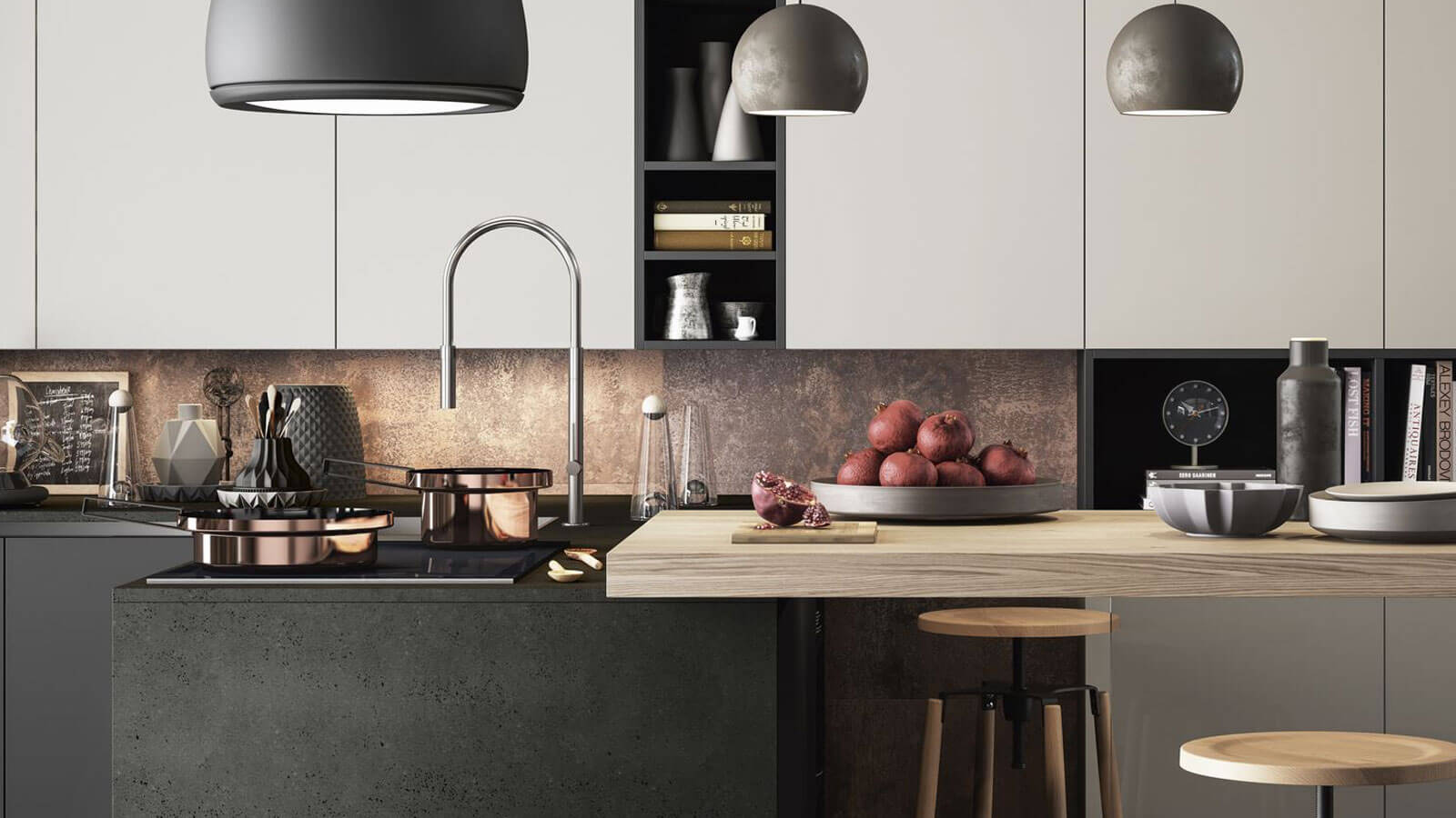 Cuisine noir mat blanche time table