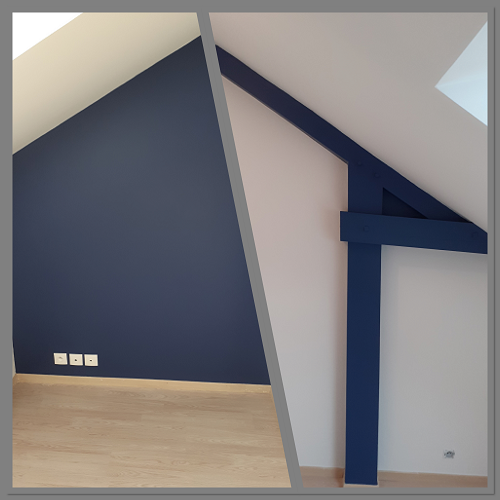Peinture mur et poutre bois  35 pipriac sangare peinture 