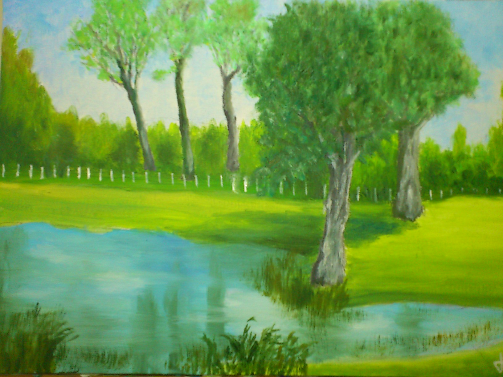 l'étang du Claude
huile sur toile