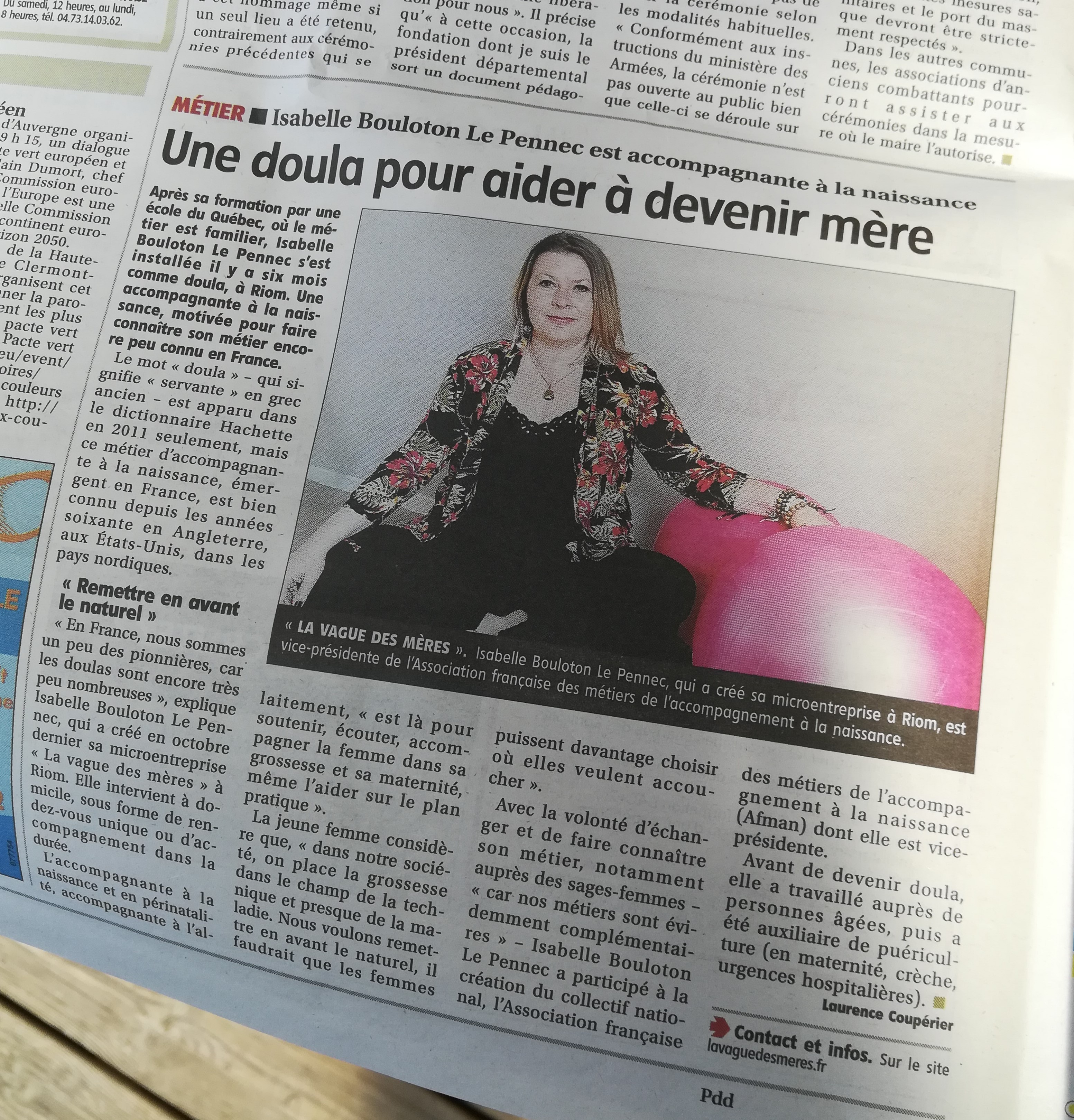 Une Doula à Riom